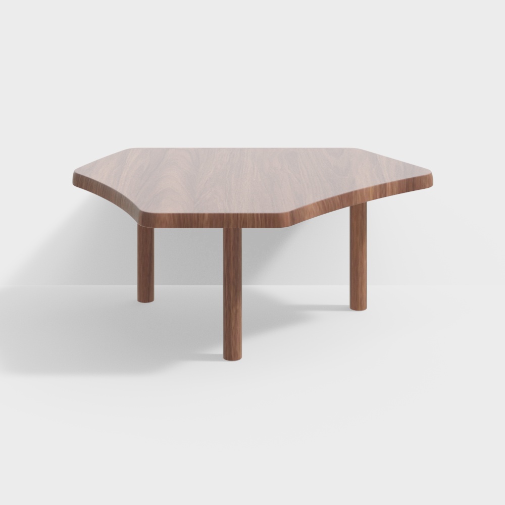 Cassina TABLE MONTPARNASSE Wooden desk 3D模型