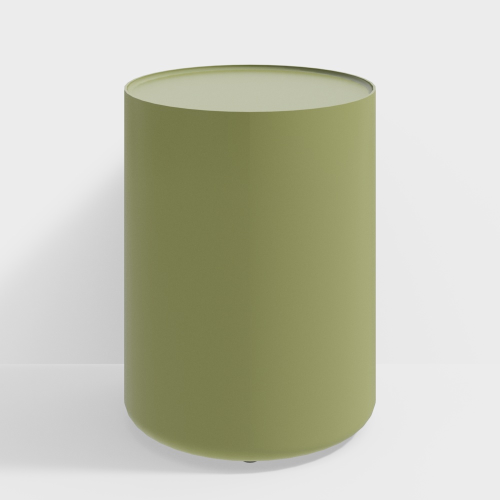 Cassina TOREI Circle Wood Green coffee table3D模型