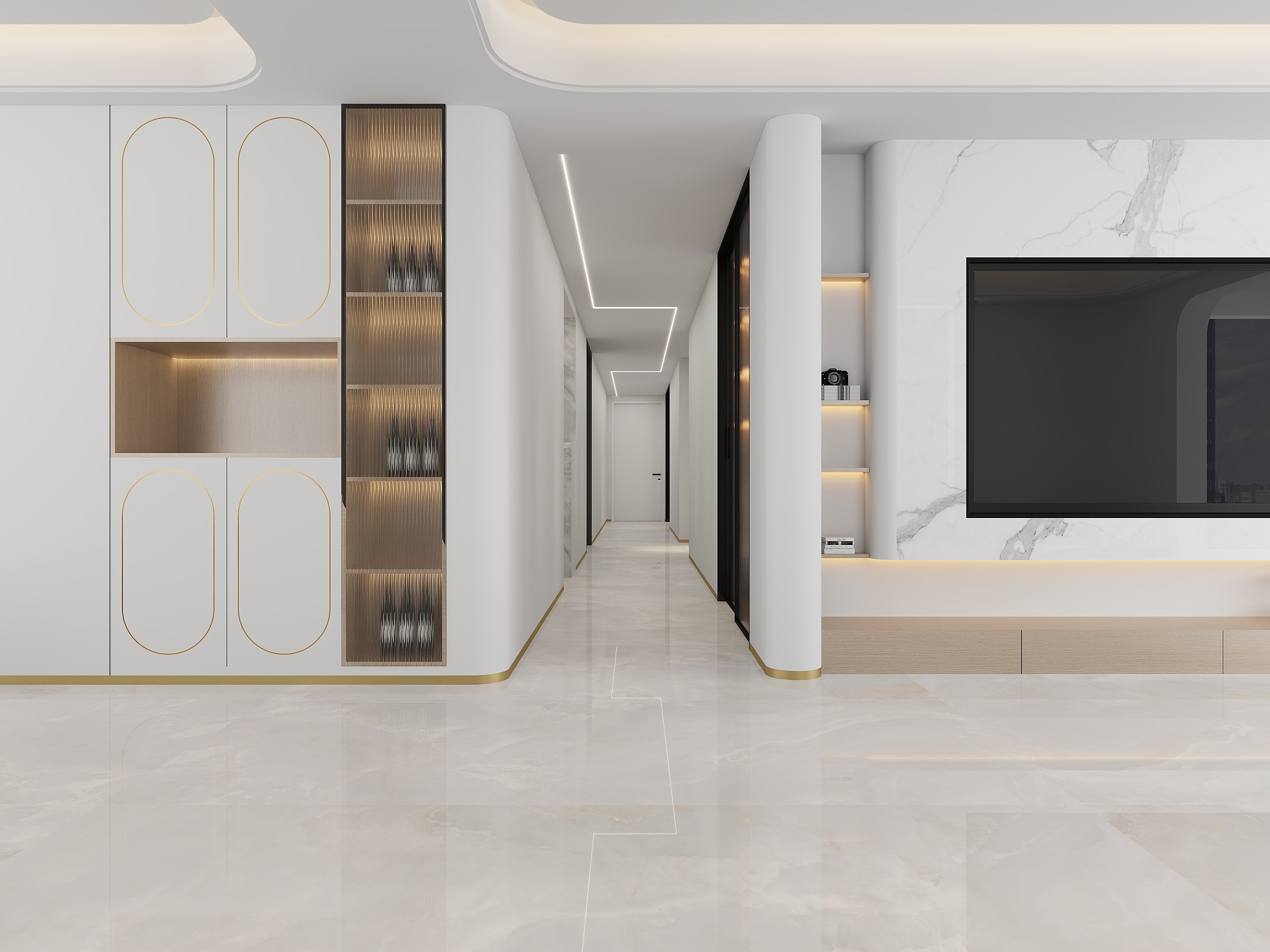 SK岩板-五象映月郭总 效果图-装修设计方案