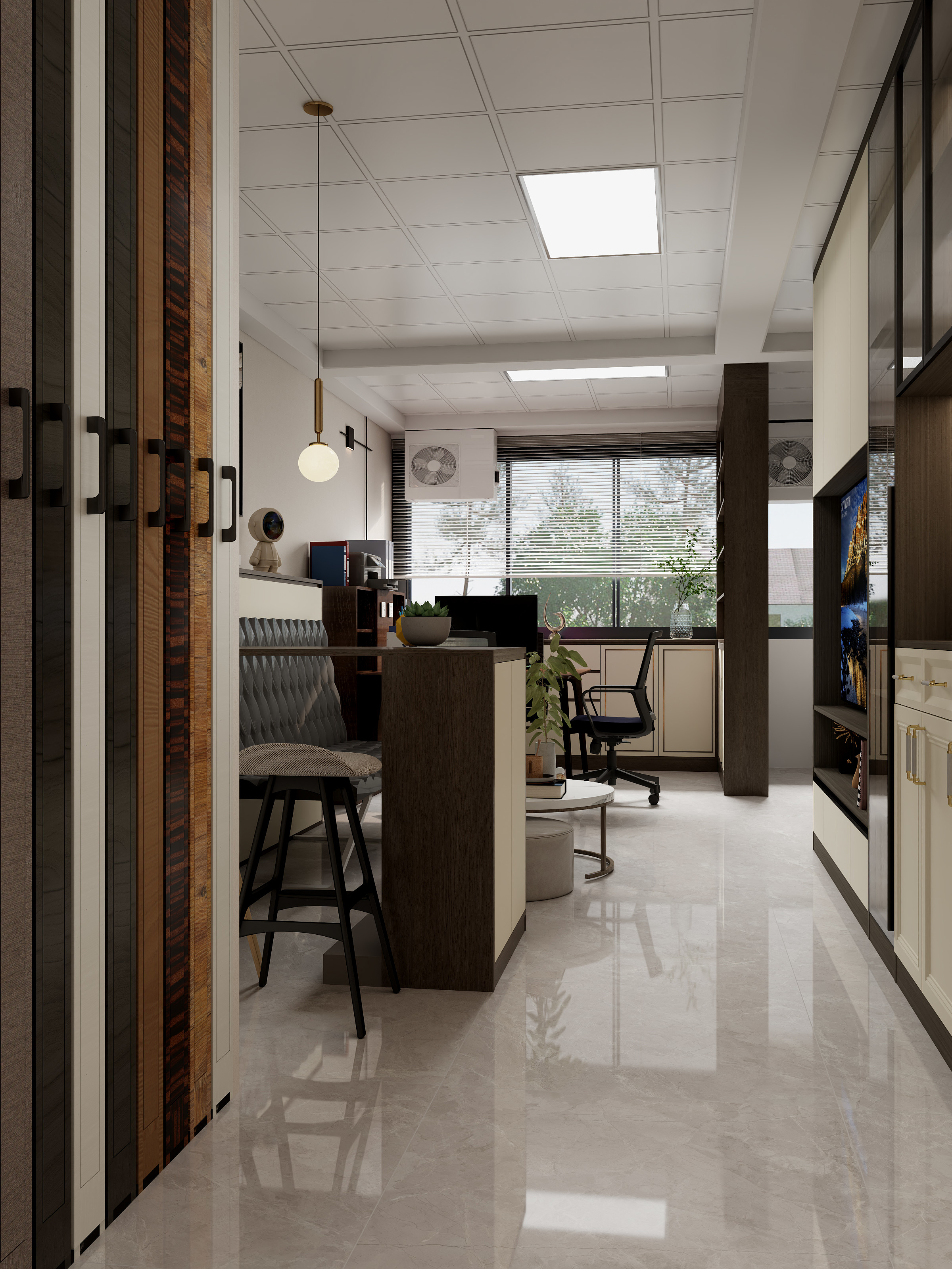 室内设计-郑淑武-香港30平方展厅-装修设计方案