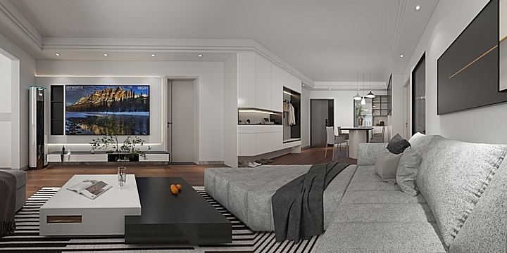 张帆-86㎡3室-装修设计方案