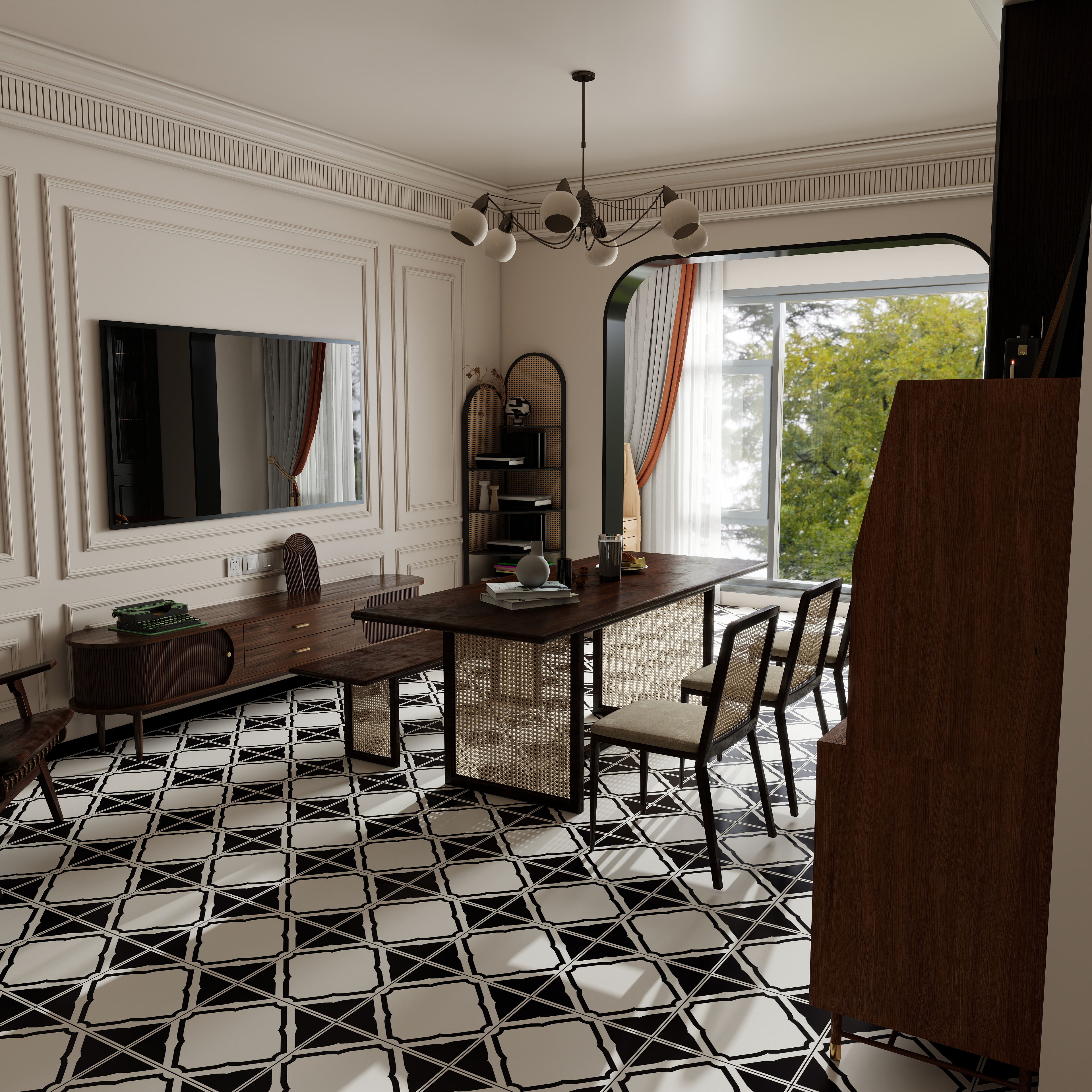 Czone設計-满庭芳中古风-装修设计方案