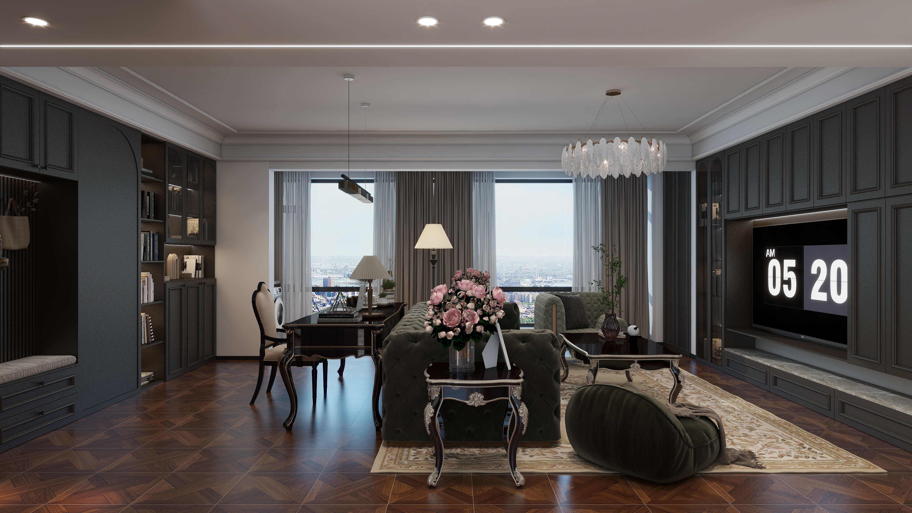 L设计m-美式风格-装修设计方案