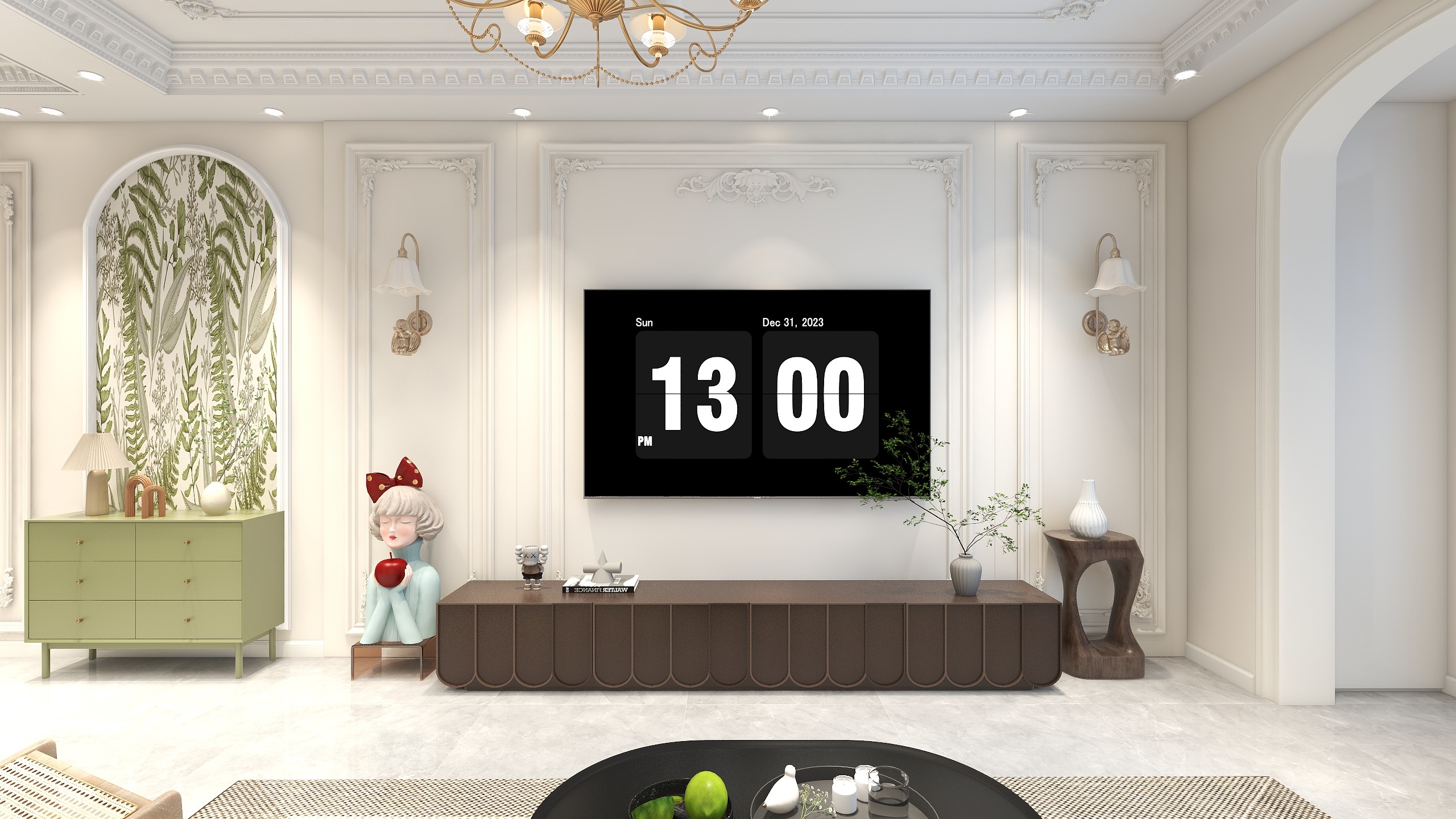 王敏-富力尚悦居奶油130 ㎡3室-装修设计方案