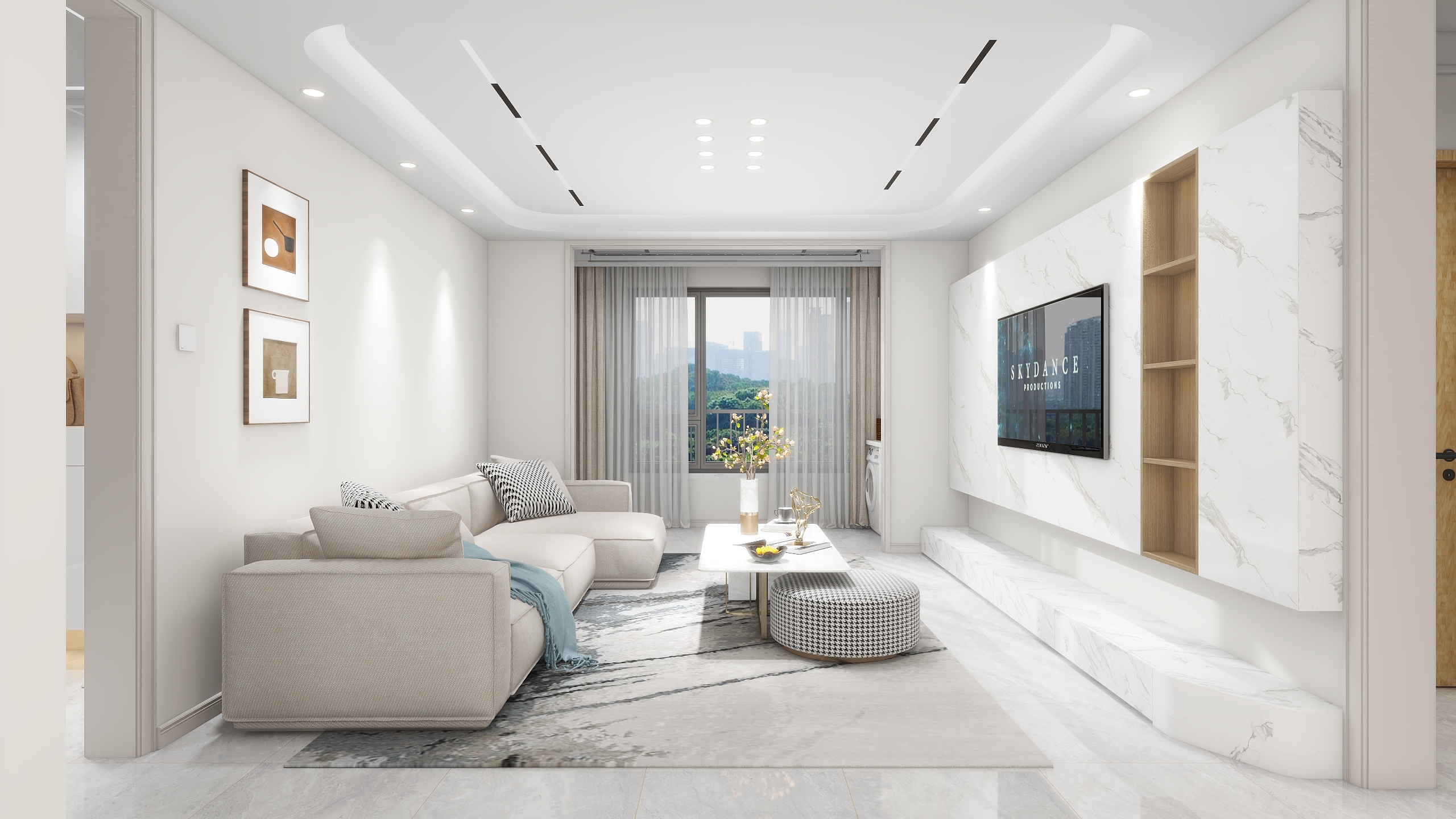 马荣Designer-《印象江南》现代简约|100平三室-装修设计方案