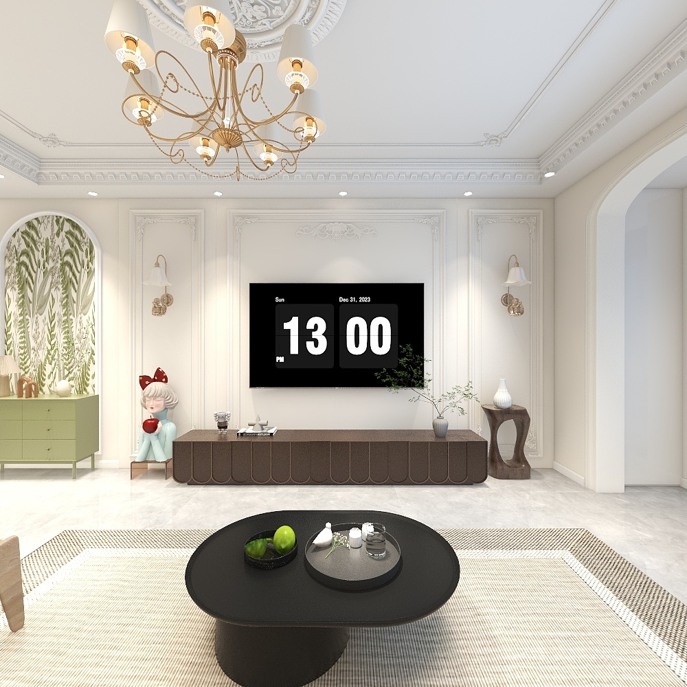 王敏-富力尚悦居奶油116㎡3室装修效果图