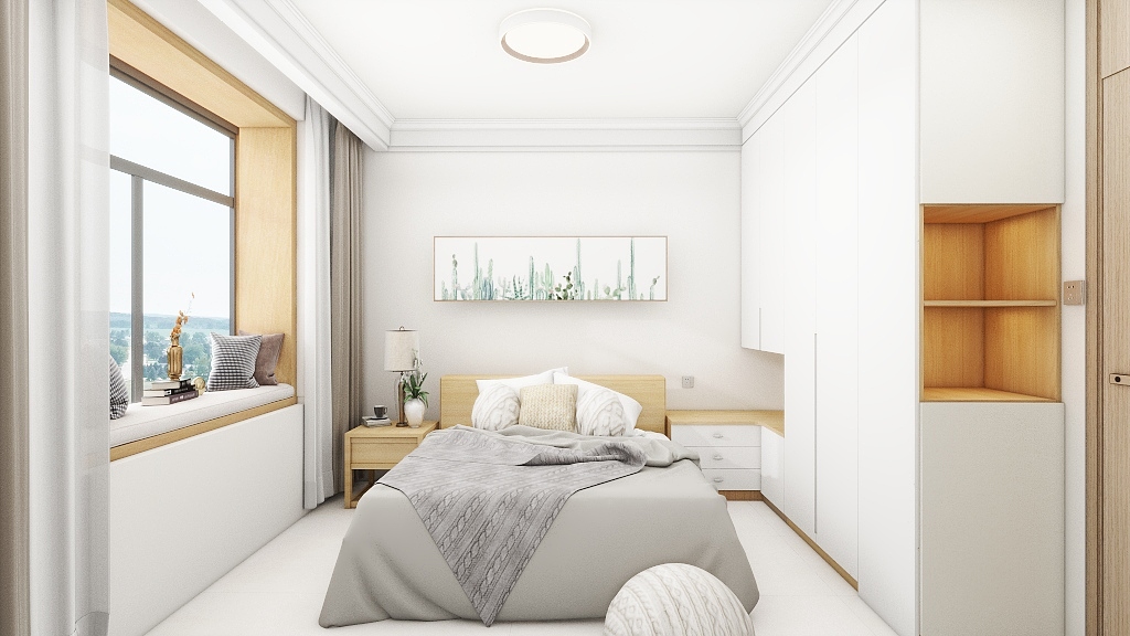 3D云设TAcH-田园91㎡3室装修效果图