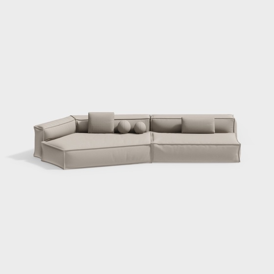 Modern living room multi-person sofa