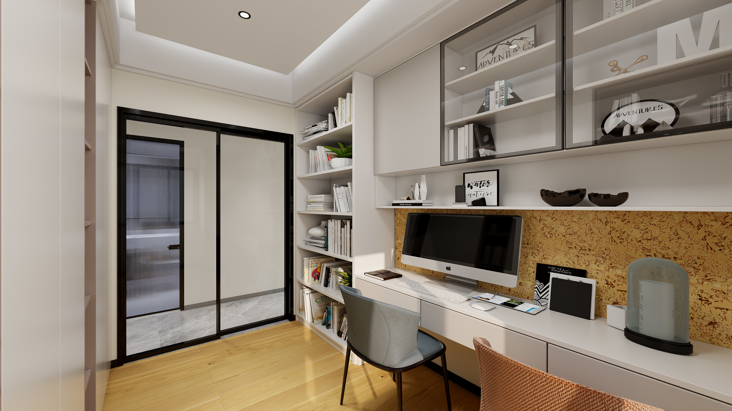 轩丞筑城2772-时代倾城现代简约105㎡3室装修效果图