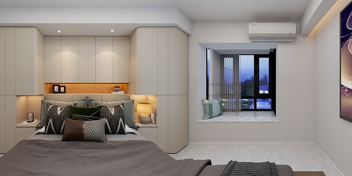 青禾设计@李Ja210-龙游西湖沿顶楼复式-装修设计方案