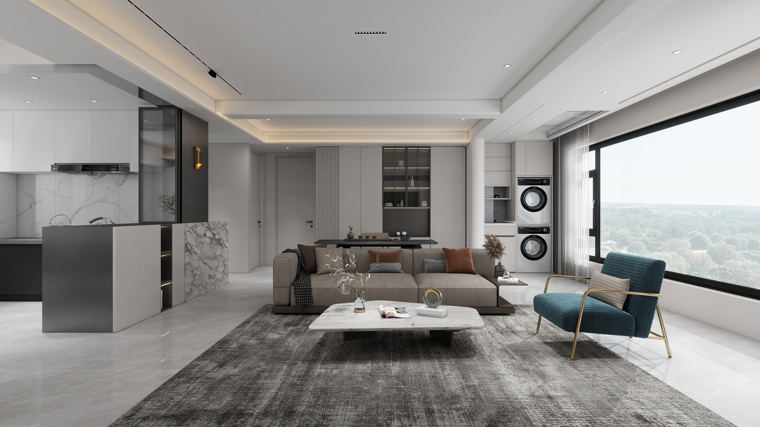 cici0320-美的云开东方121㎡3室-装修设计方案