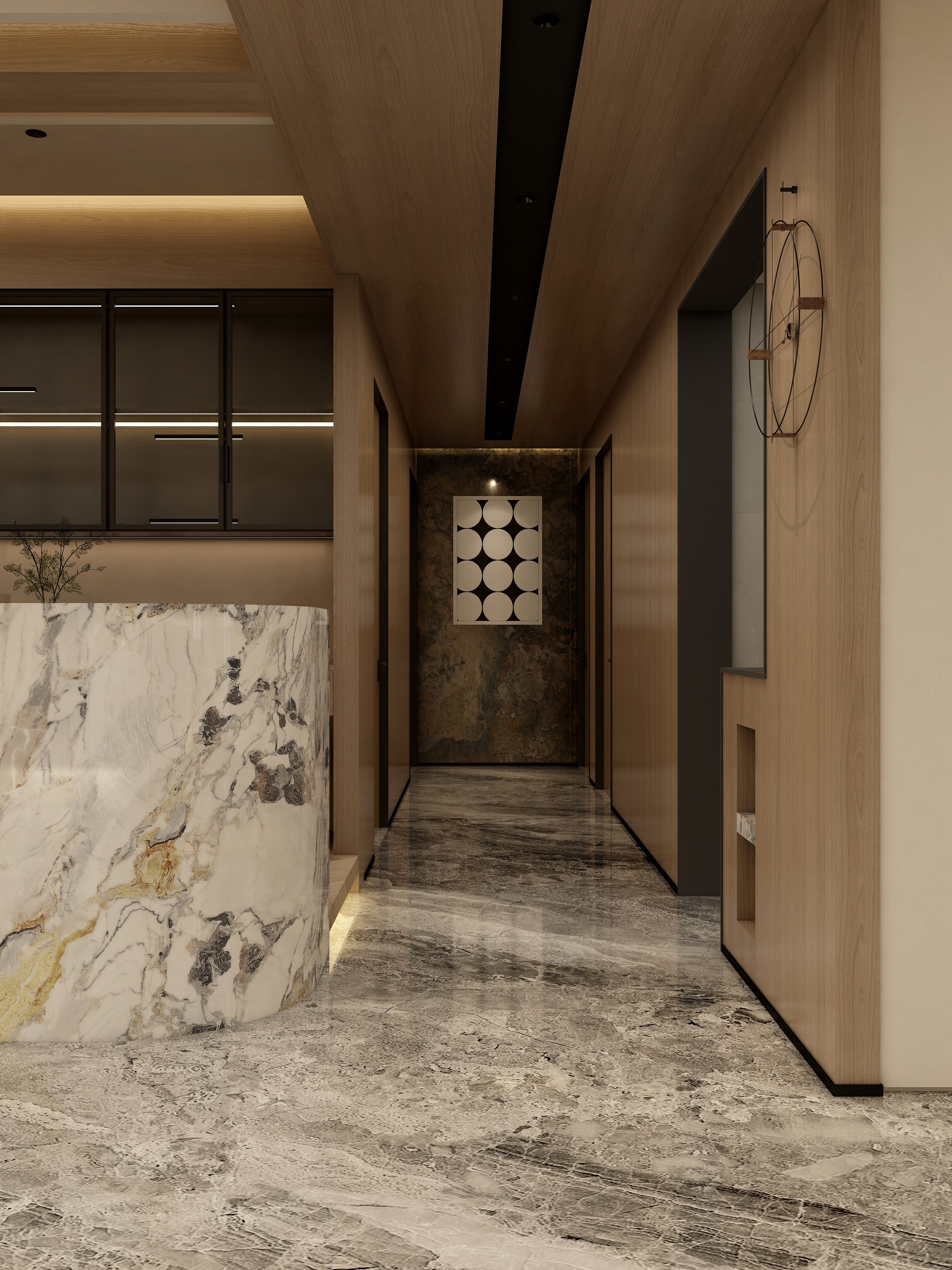 张煜强煜境设计-180平米现代豪华四房装修效果图