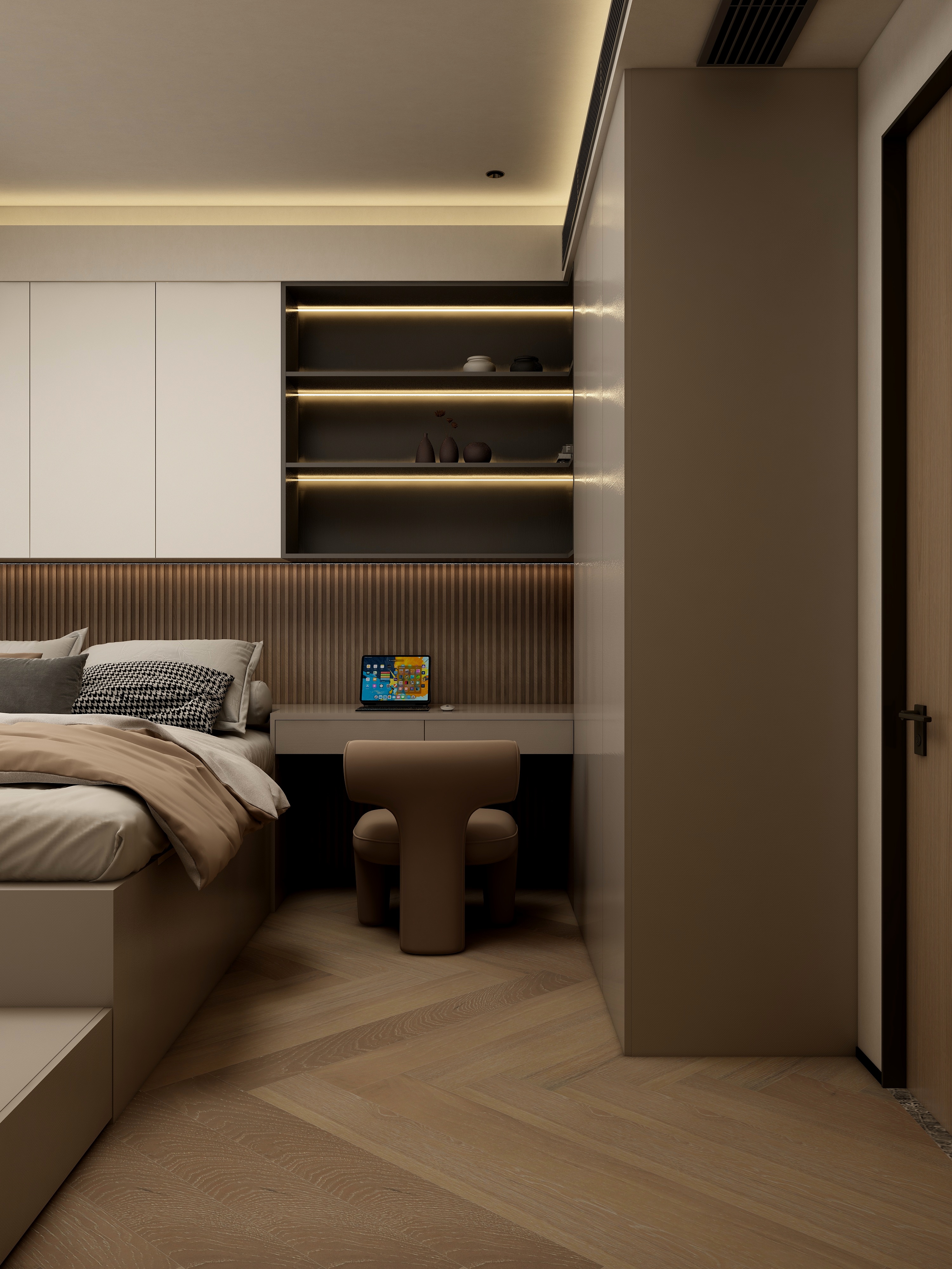 张煜强煜境设计-180平米现代豪华四房装修效果图