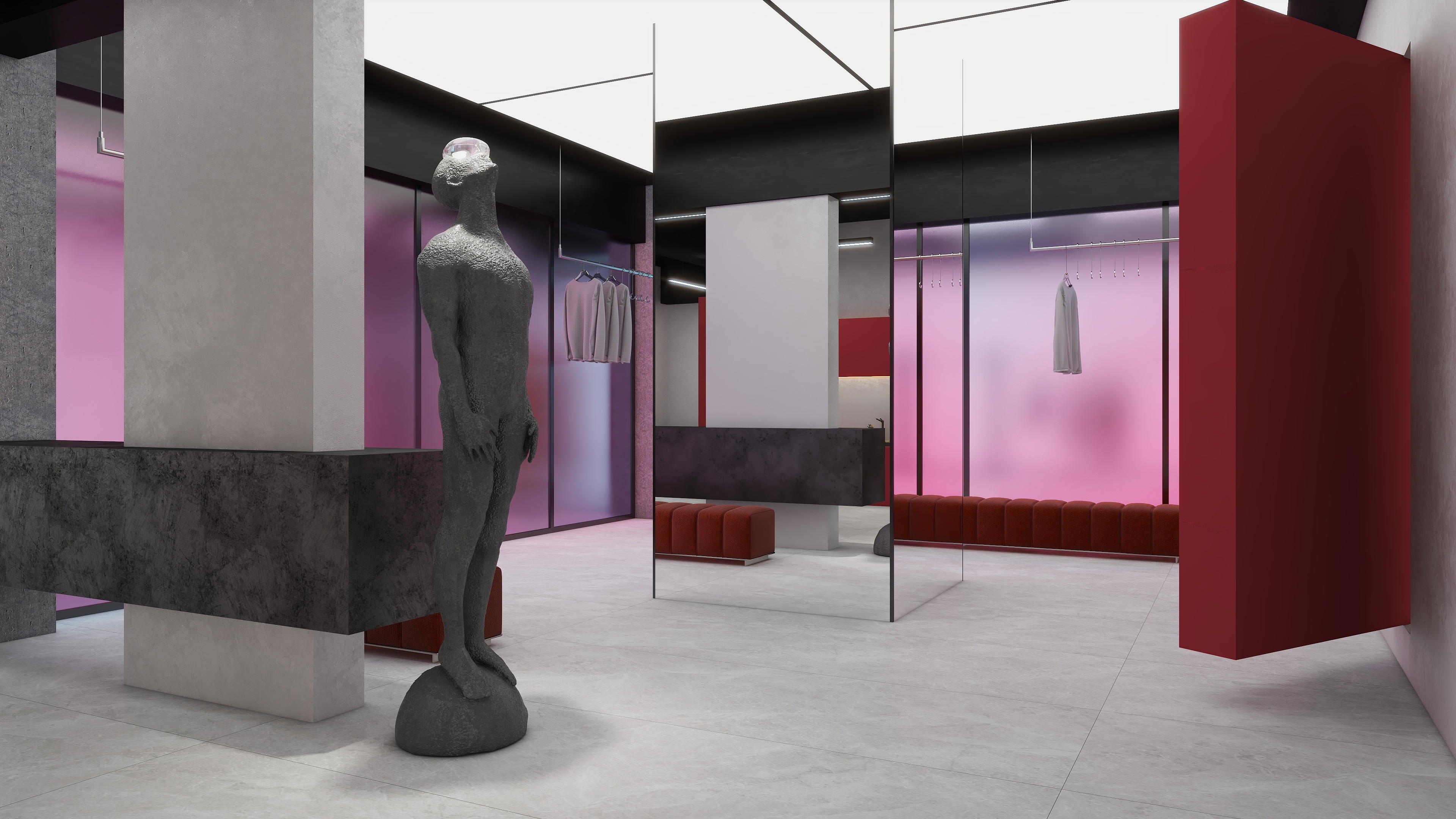 战地薯条-服装店-装修设计方案