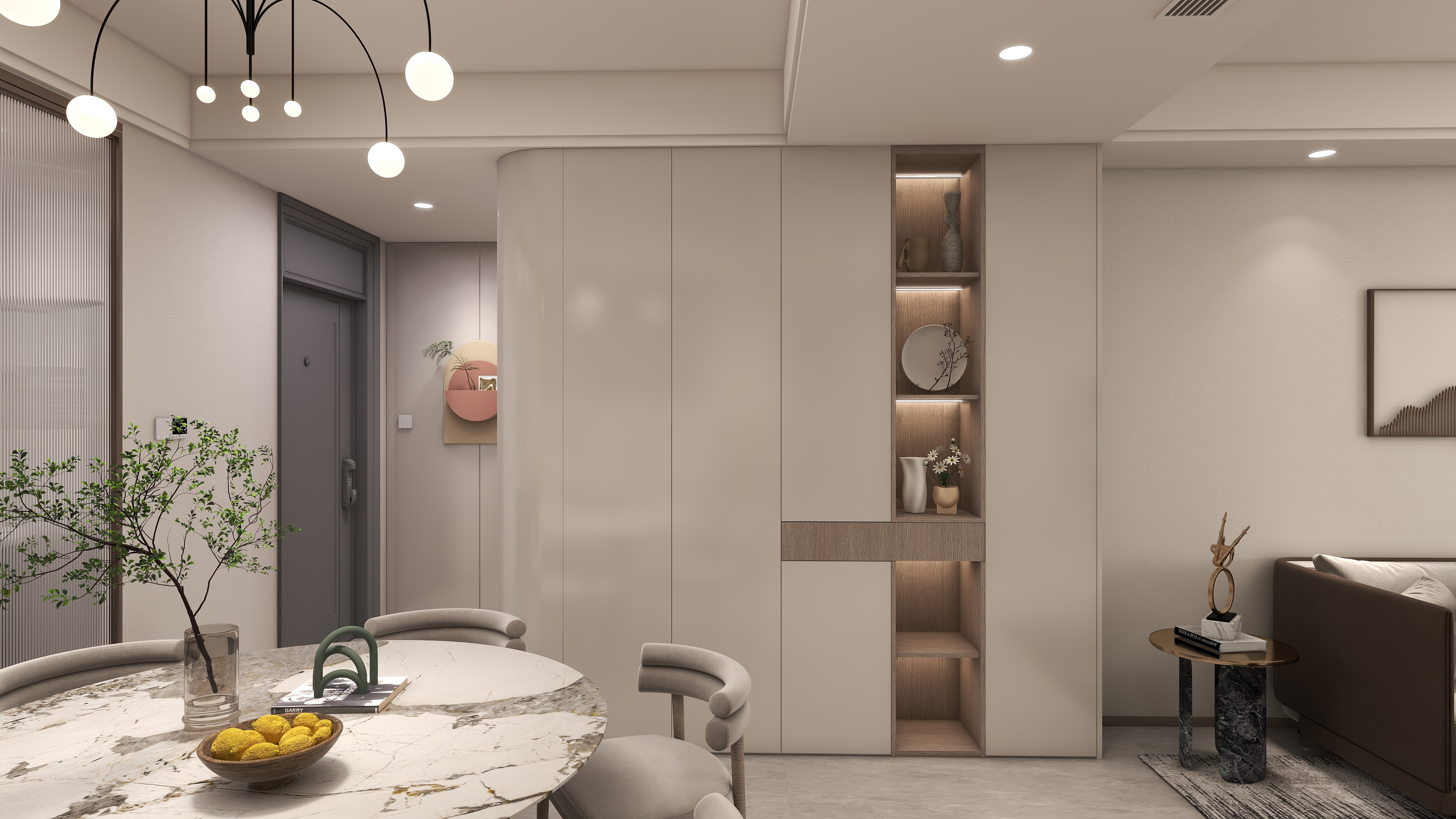 西舞全屋定制-融创都会中心125㎡3室装修效果图