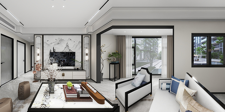 37.2Cdeg-新中式 华越装饰-装修设计方案