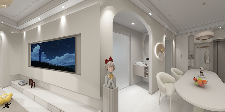 37.2Cdeg-奶油风 华越装饰-装修设计方案