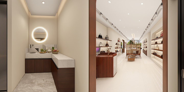 静河设计工作室-米兰包包门市一楼确定版-装修设计方案