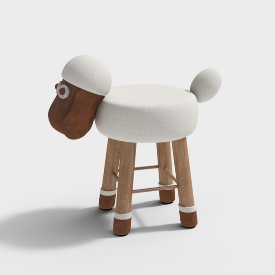 Children's cartoon lamb stool