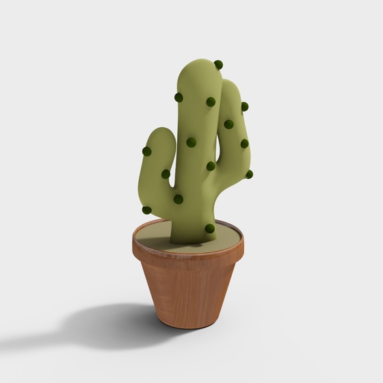 Cartoon cactus ornament