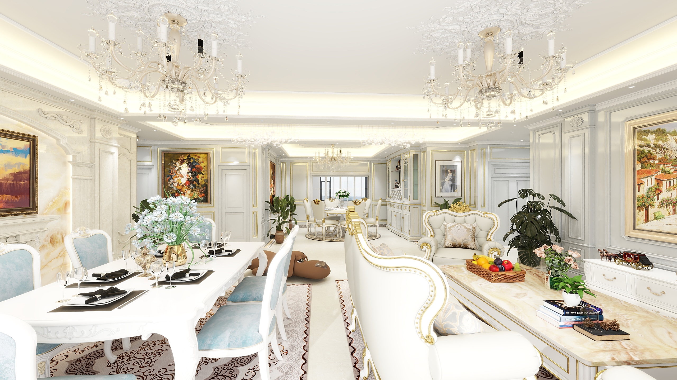 辉哥爱你们没商量-华润中心欧式216㎡3室-装修设计方案