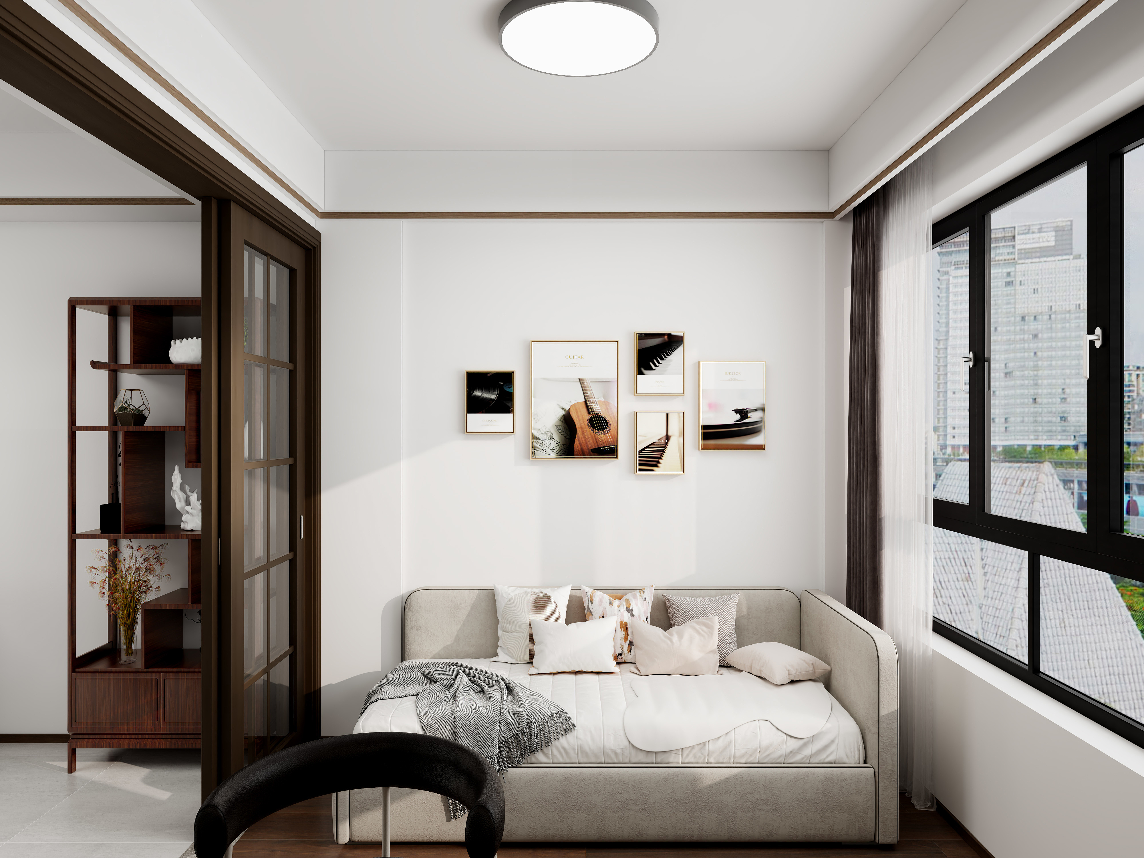 福州极简全案-金冠花园92㎡3室装修效果图