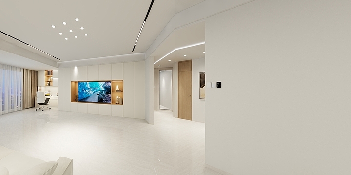 绵阳若信装饰设计-三里花城花香郡-装修设计方案