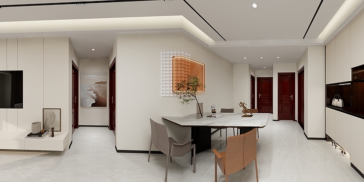 @艺达装饰-恒大御府127平效果图-装修设计方案