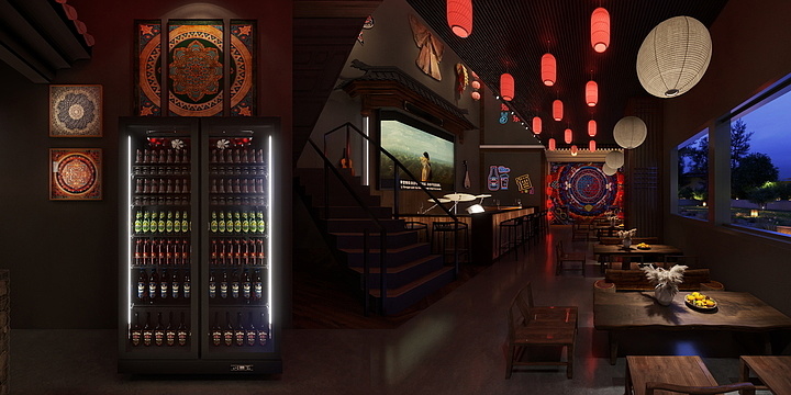 工装设计薇T540522418-民谣酒吧-装修设计方案