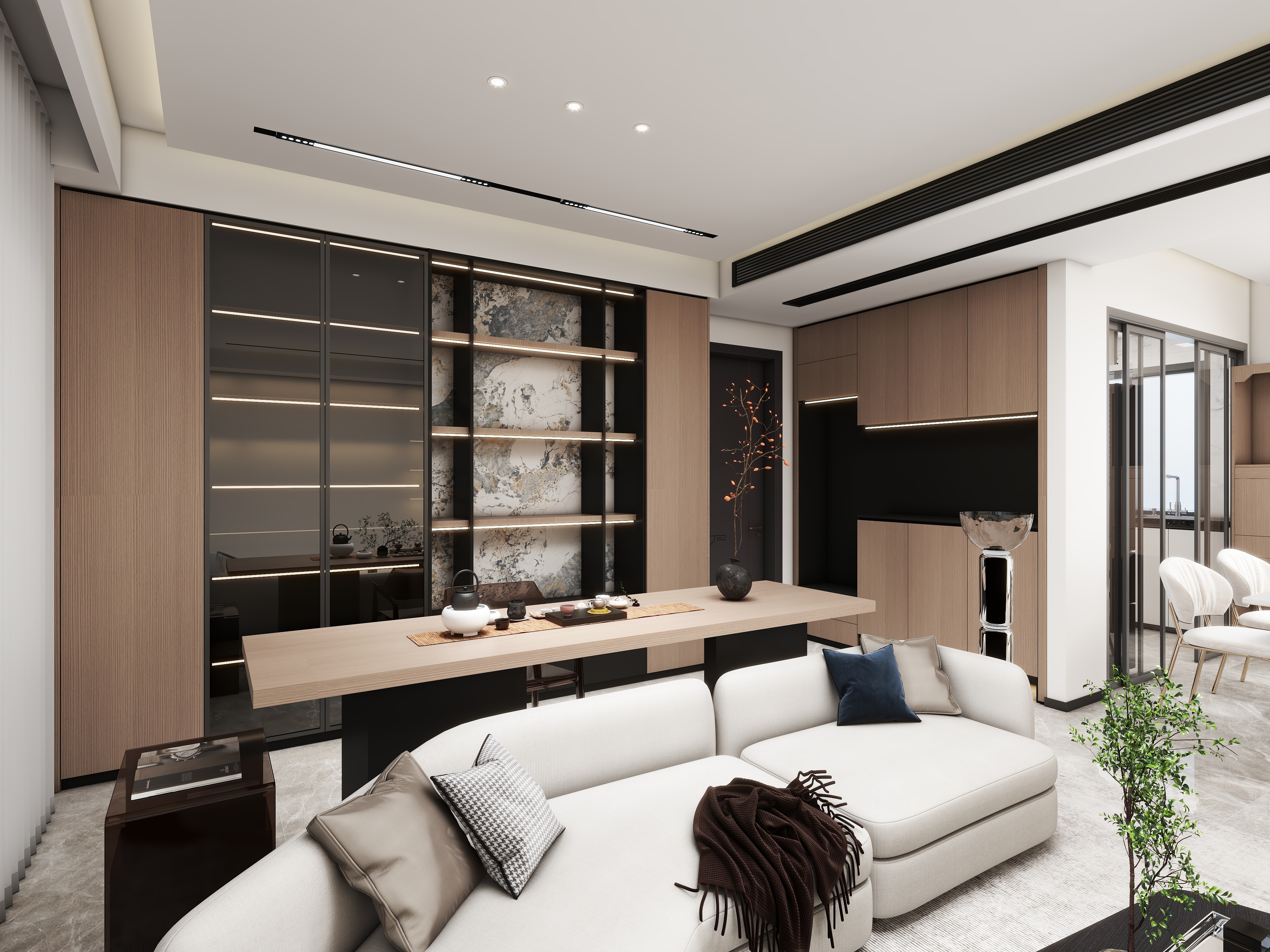 百艺空间装饰-现代风格143方-装修设计方案