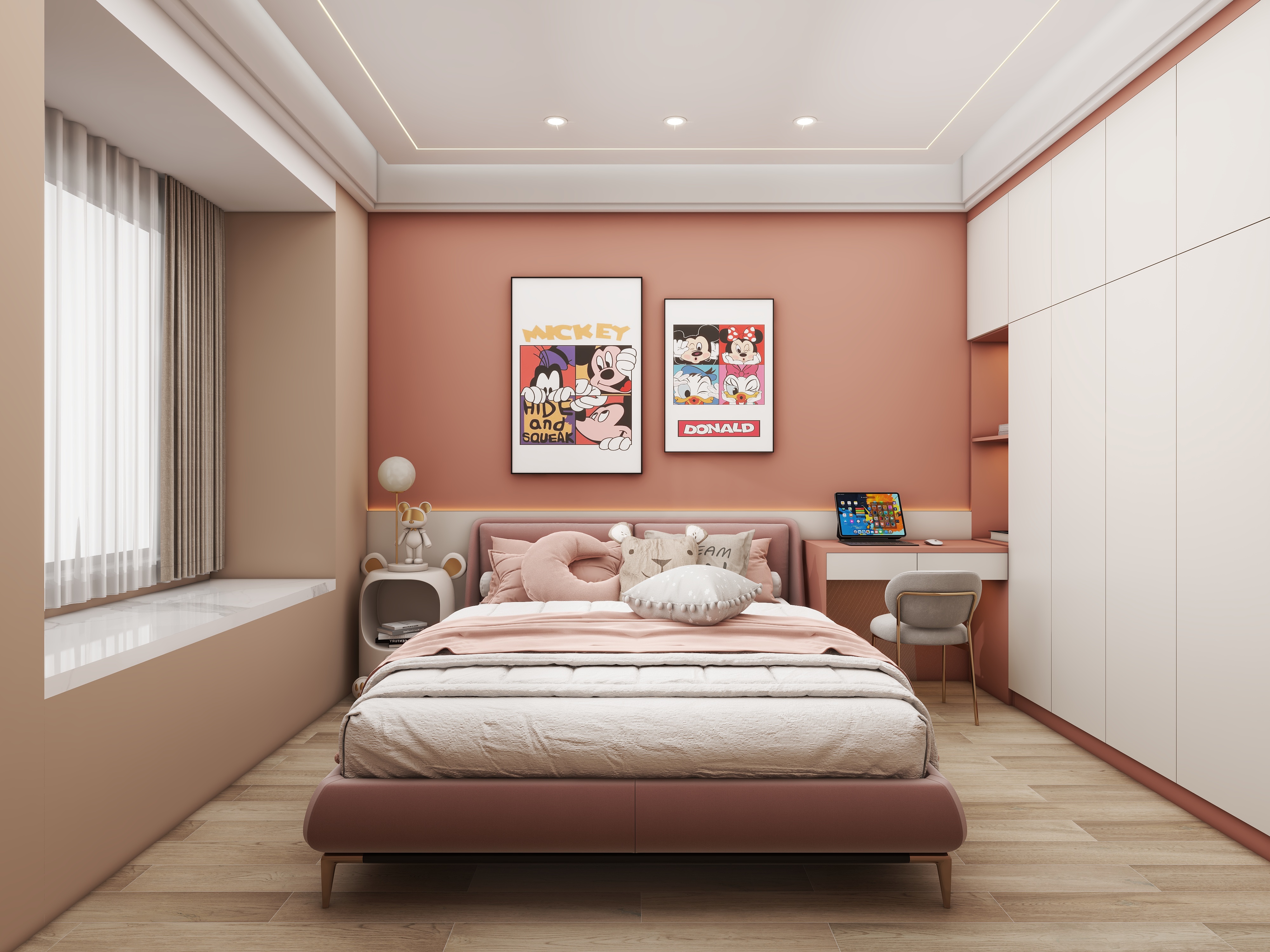 壹诺设计工作室-146㎡4室-现代简约装修效果图