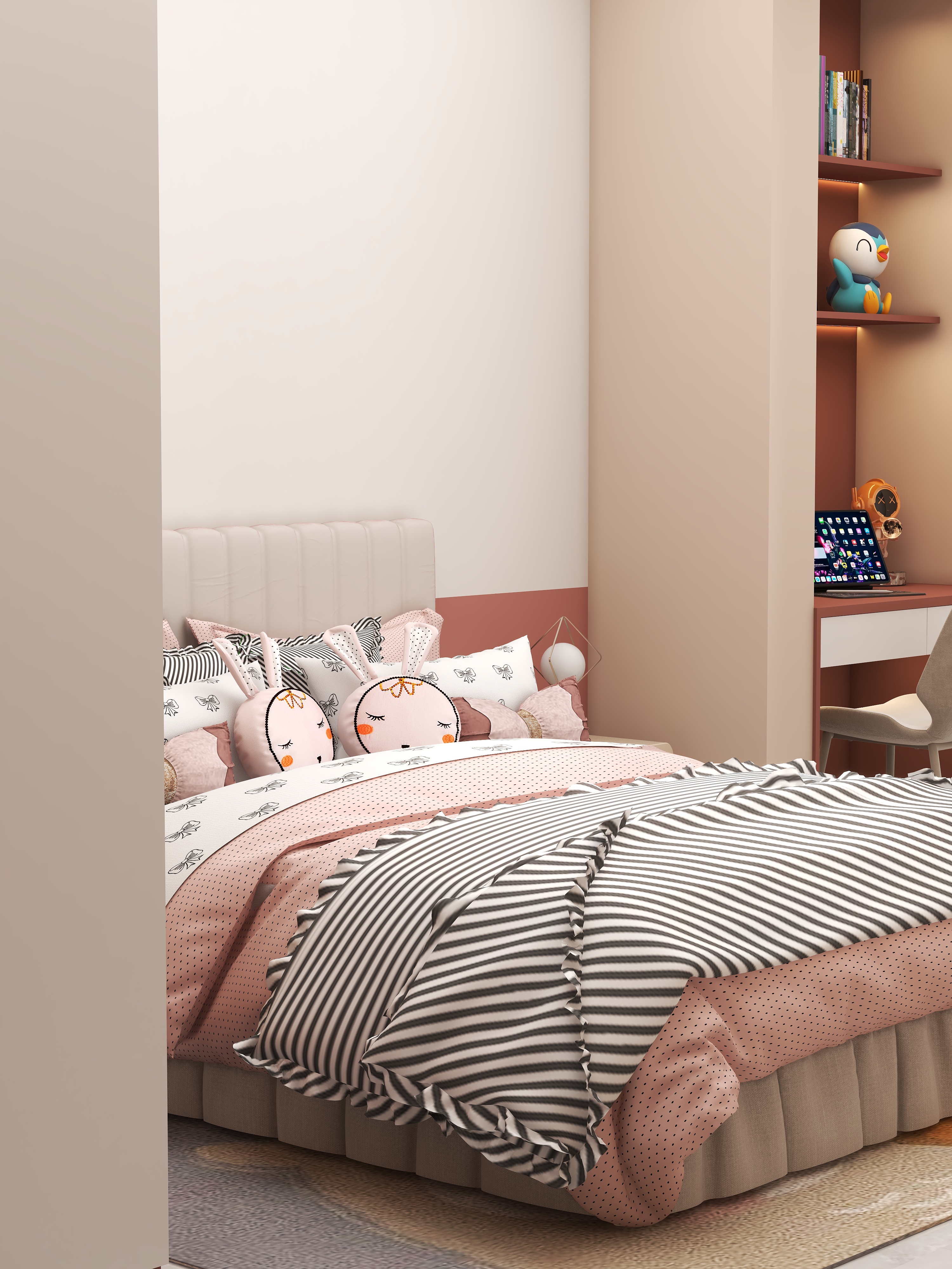 壹诺设计工作室-115㎡3室-现代简约装修效果图