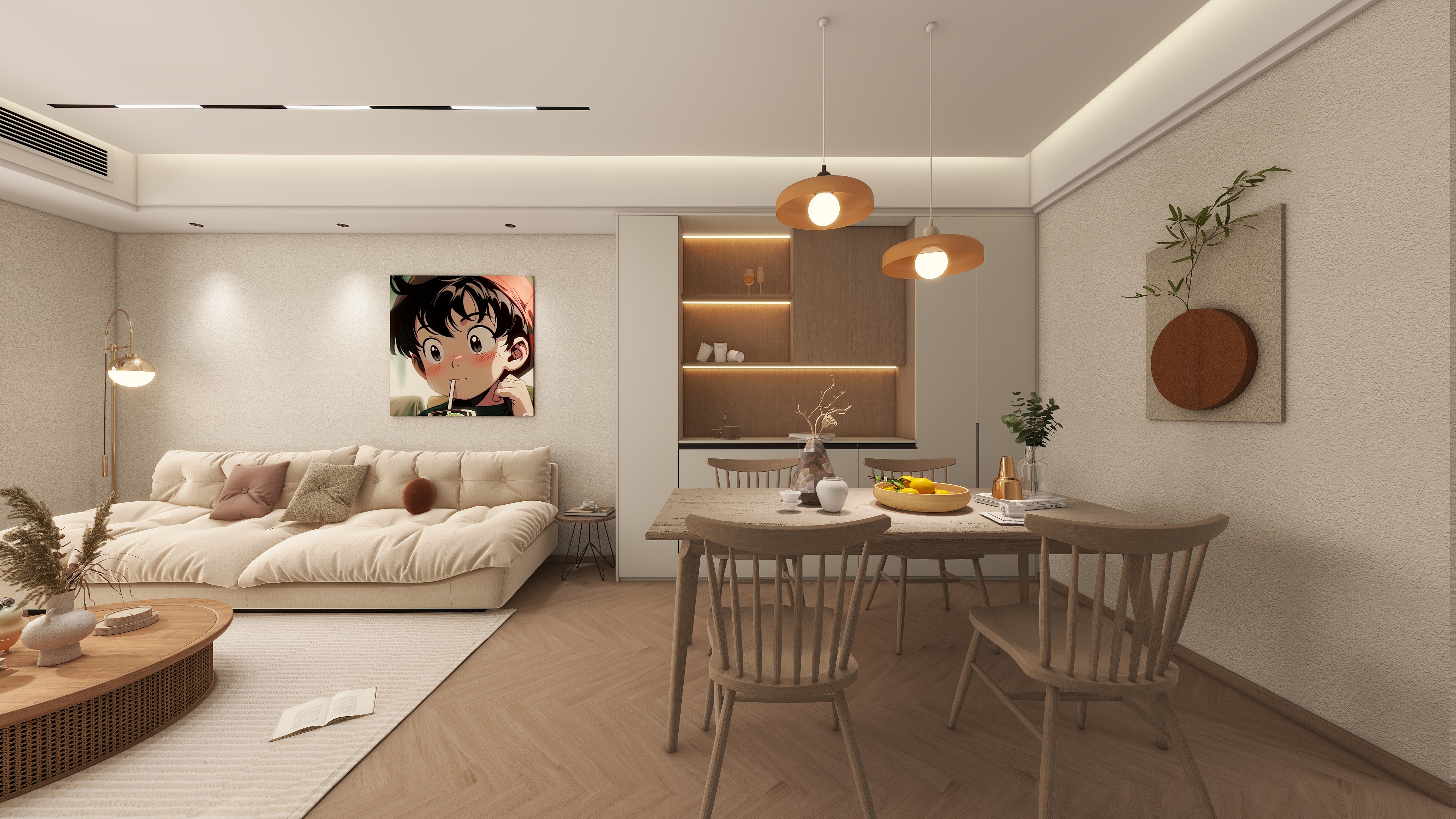 QR-Designer-荣强臻品原木风-装修设计方案