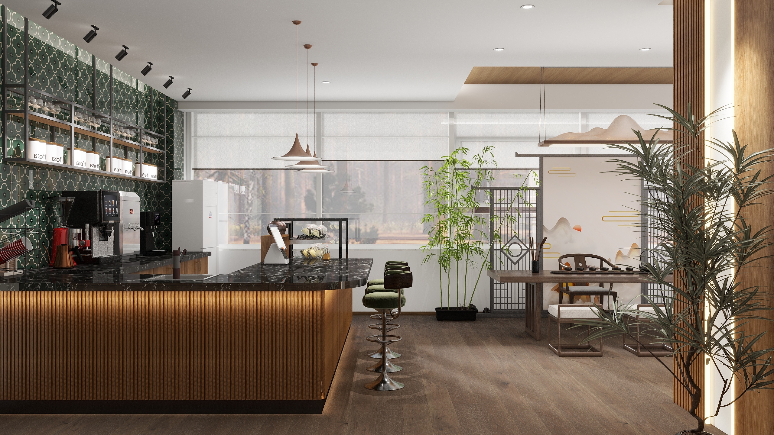 冬月DESIGN-福田职工之家茶室版-装修设计方案