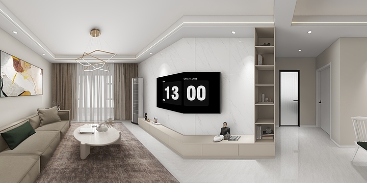 空白格设计-盛福现代简约-装修设计方案