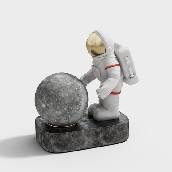 Astronaut hipster play doll sculpture