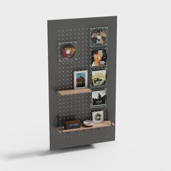 Modern vinyl record hole board