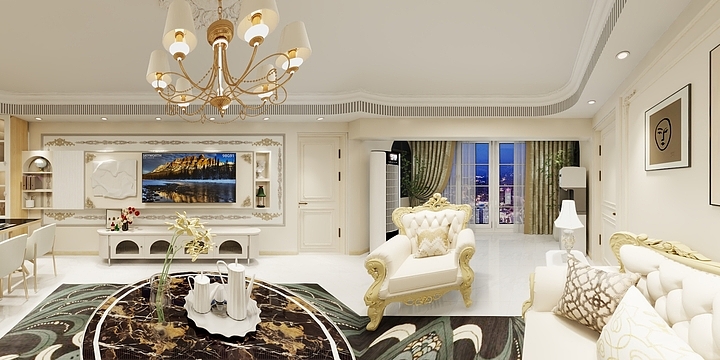 新艺装饰定制设计-法式奶油-装修设计方案