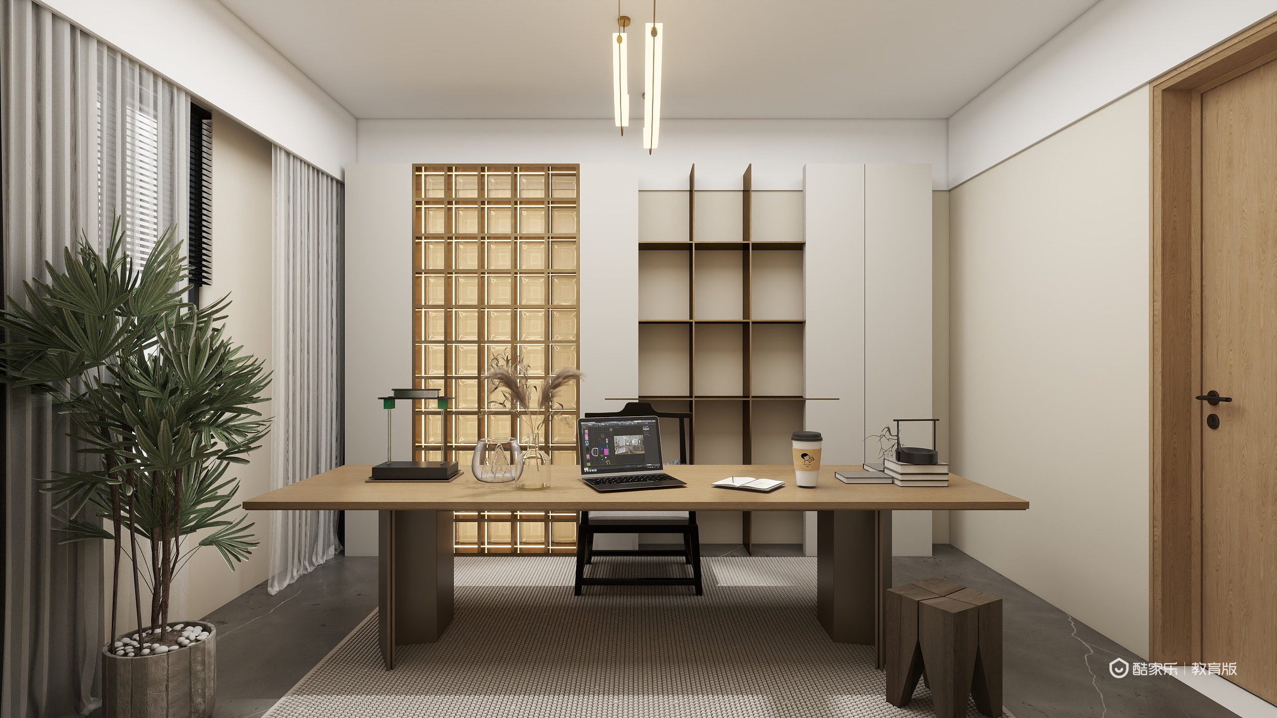 侯苏航-宋式极简装修效果图