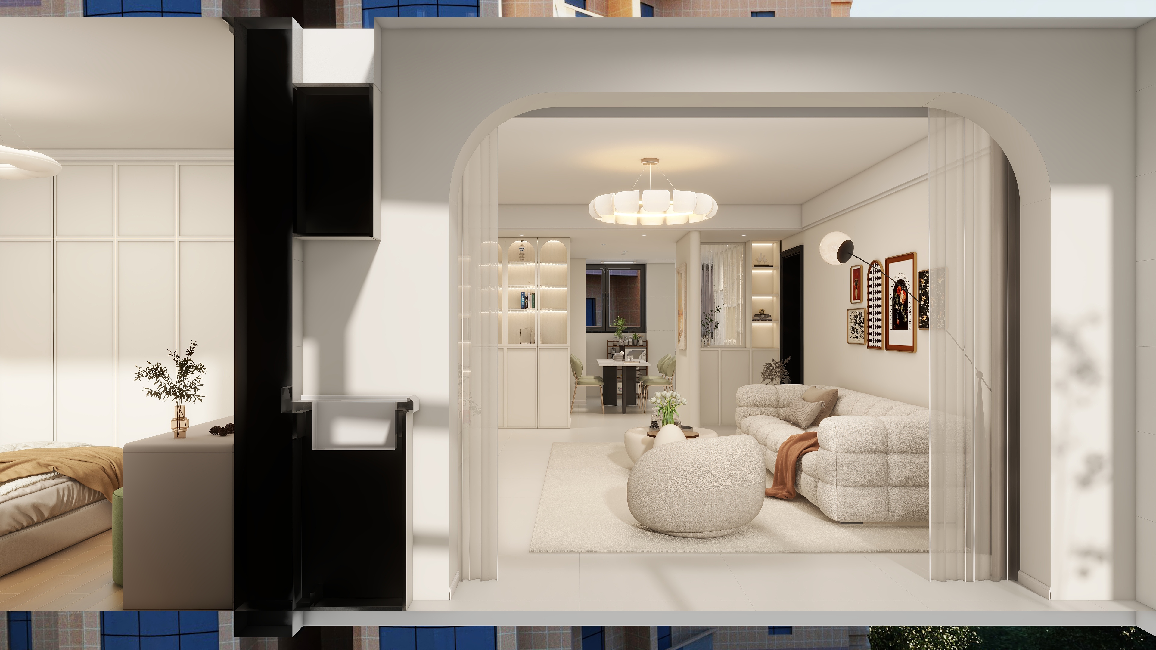 挽袖抚清茶-长春都市花园华庭效果-装修设计方案