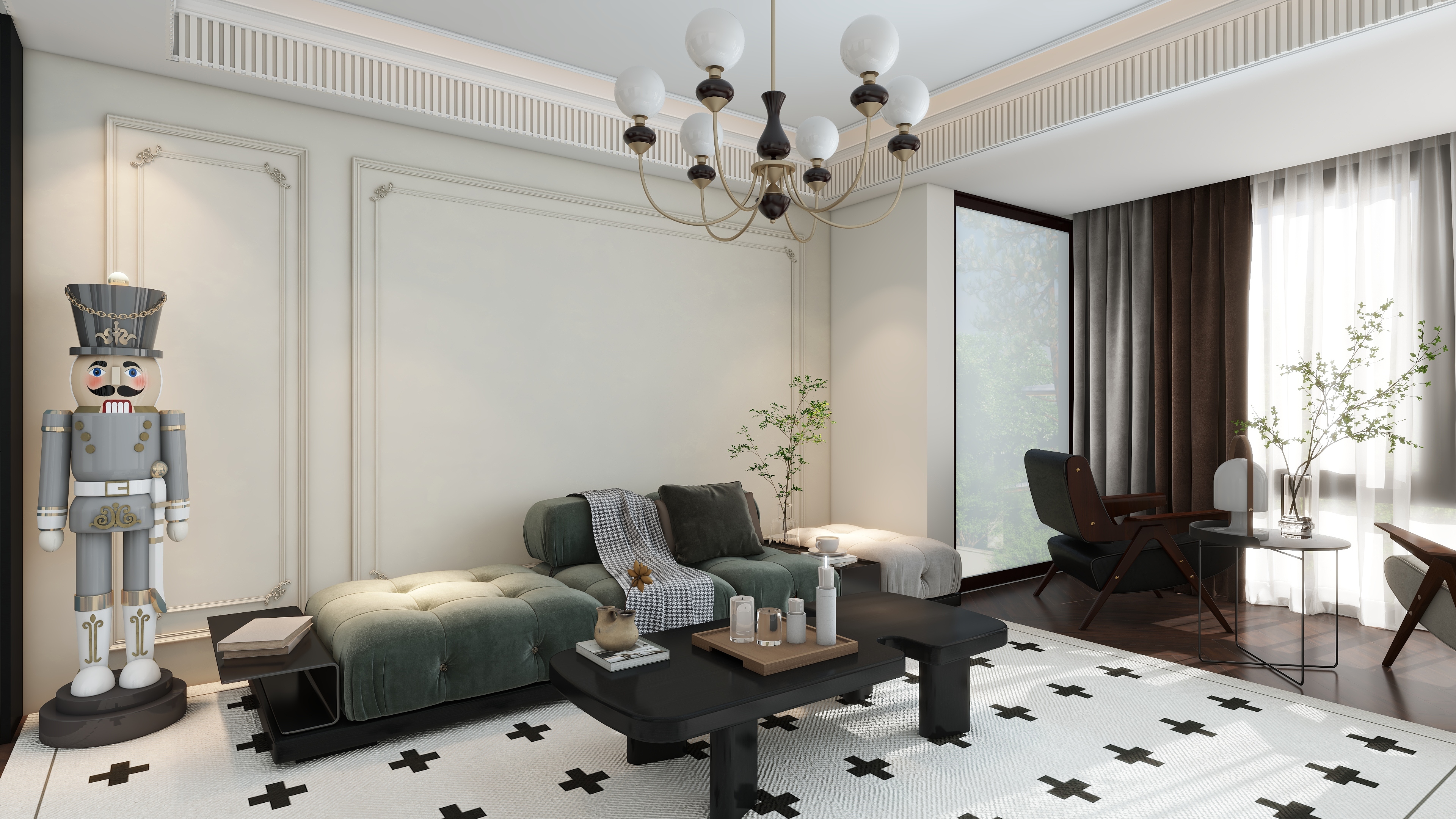 欧梦琪-龙湖春江郦城现代简约105㎡3室-装修设计方案