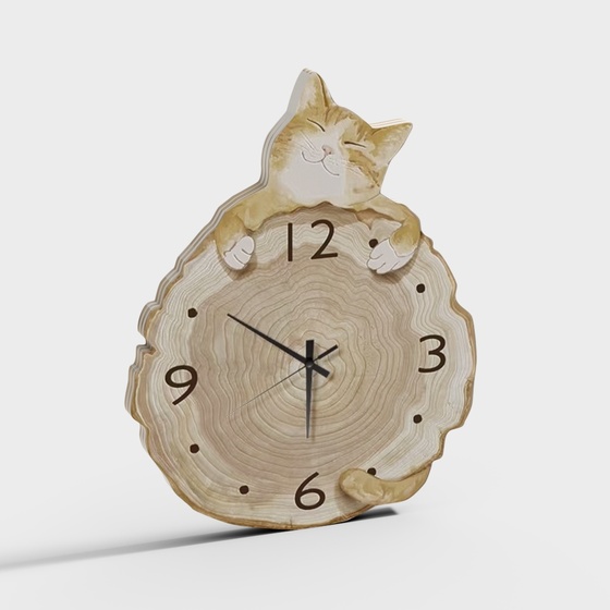 Modern Kitty clock wall decoration