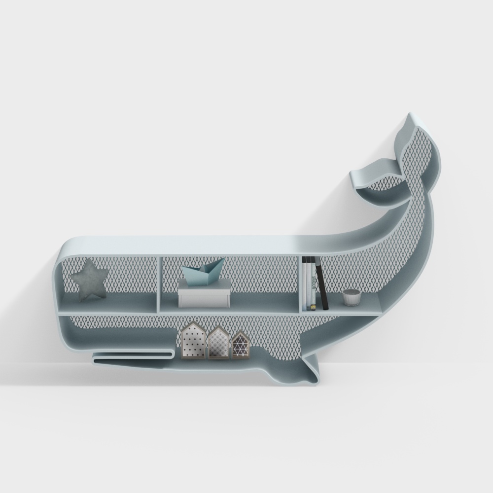 Blue whale storage rack3D模型