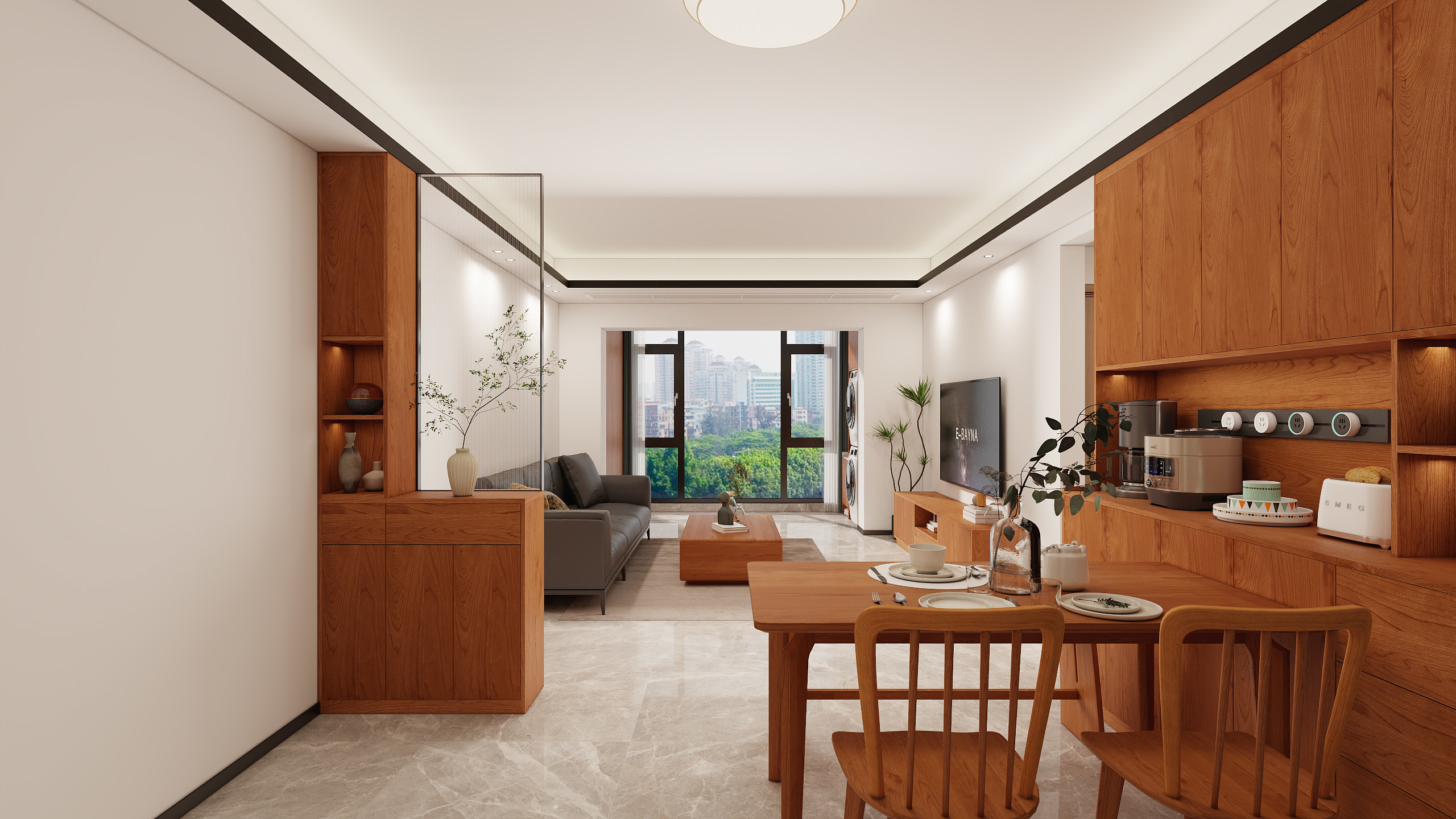 简翔时光法则原木定制-尚东新天地20-1603-装修设计方案