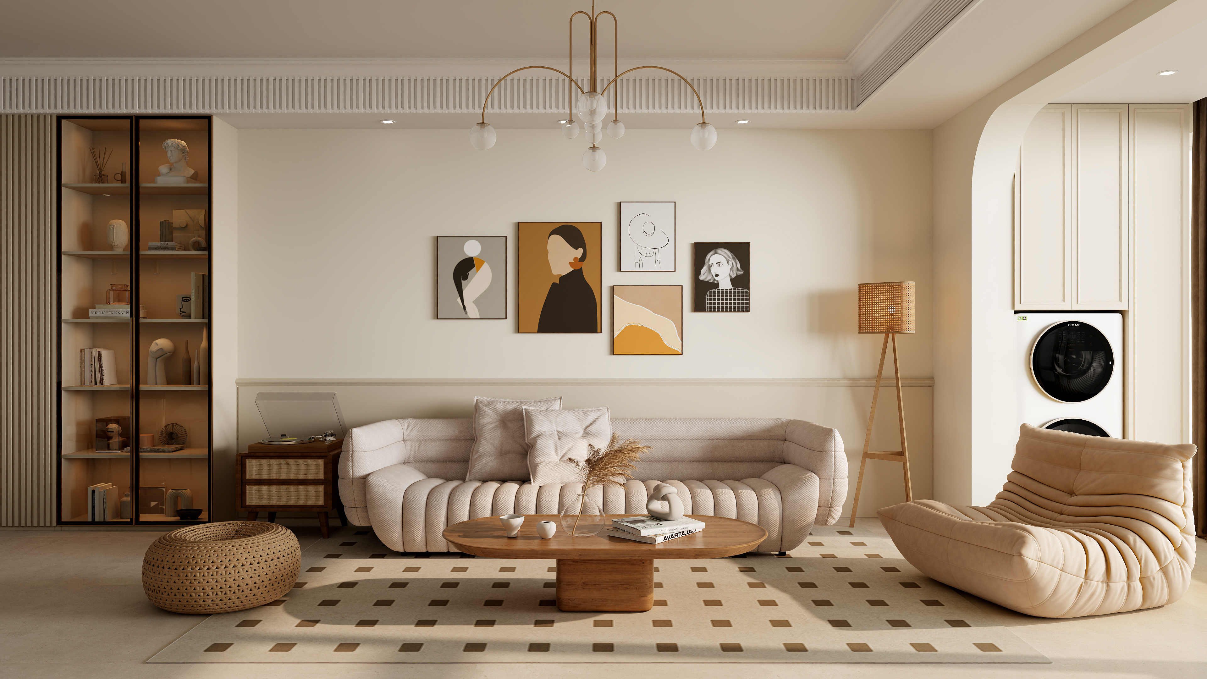 有点设计事务所-万科紫台109㎡装修效果图