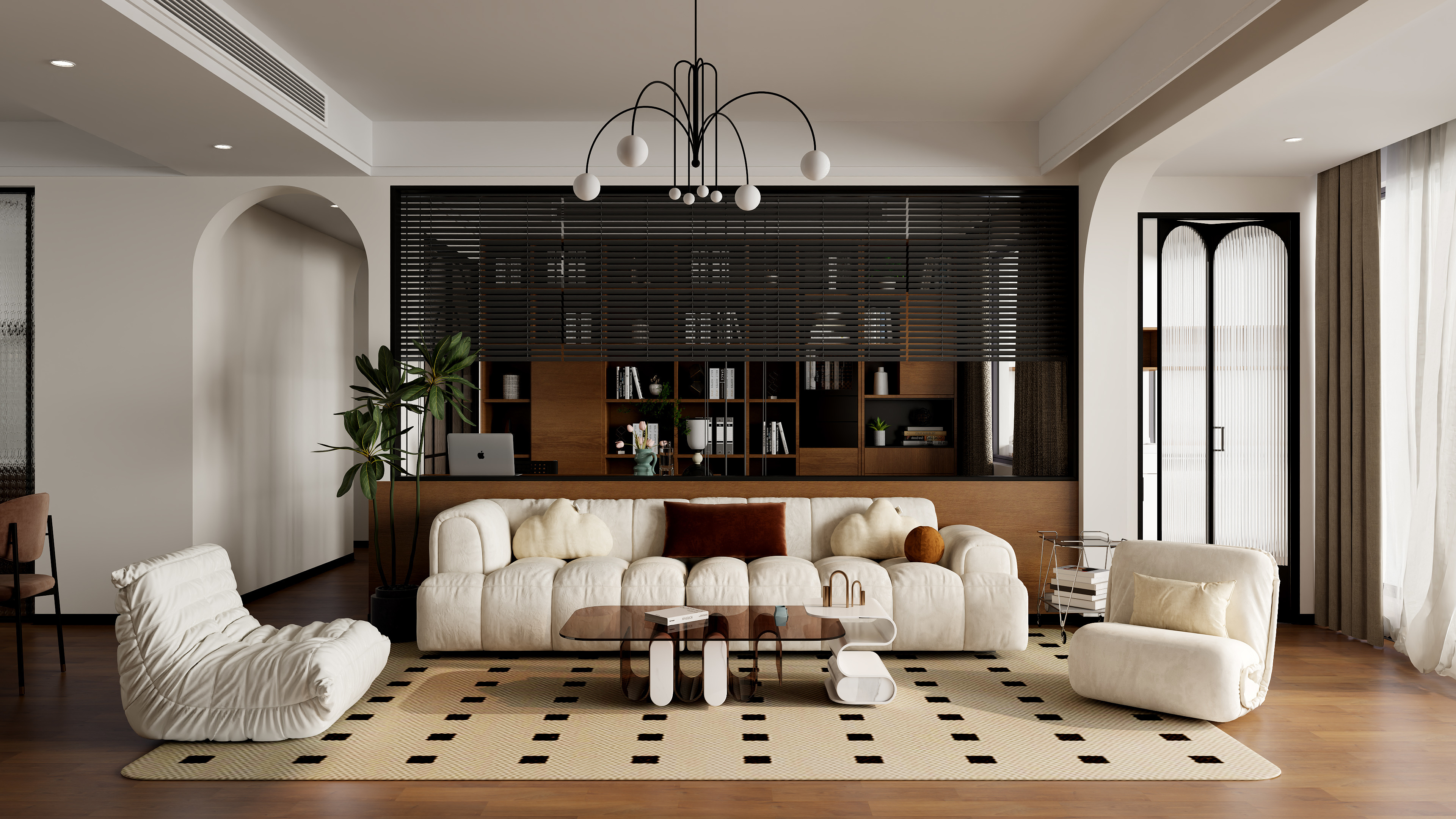 有点设计事务所-白文文141㎡装修效果图