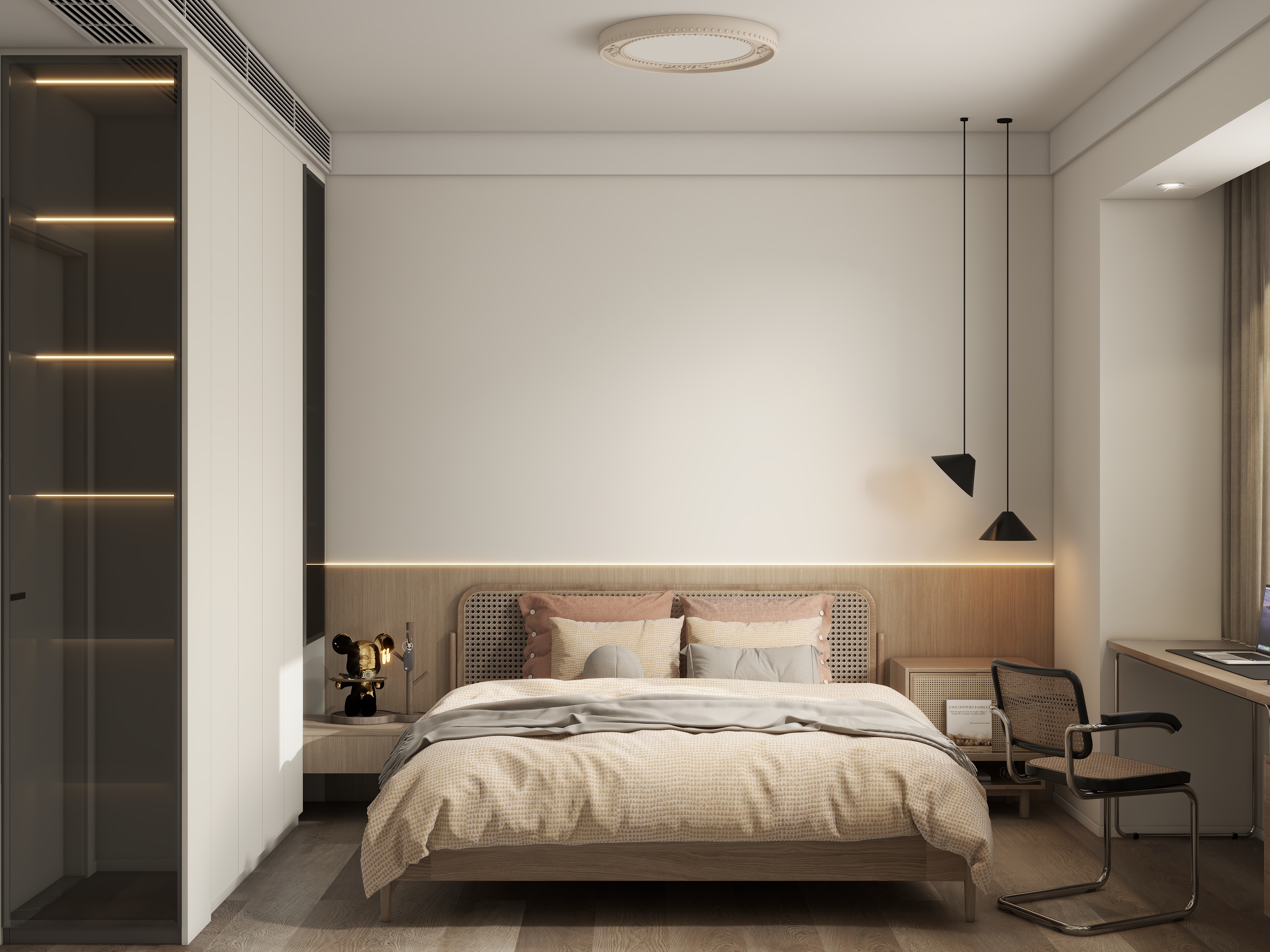 设计师珂源-万科城市花园153㎡4室装修效果图