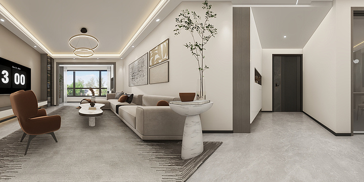 李懿轩-南方简尚城乡居二期-装修设计方案