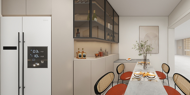 心动丶可乐工作室-森海湾定制厨房-装修设计方案