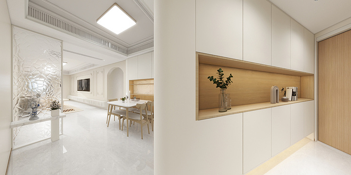 铭匠世佳-4号楼二单元502-法式奶油风-装修设计方案